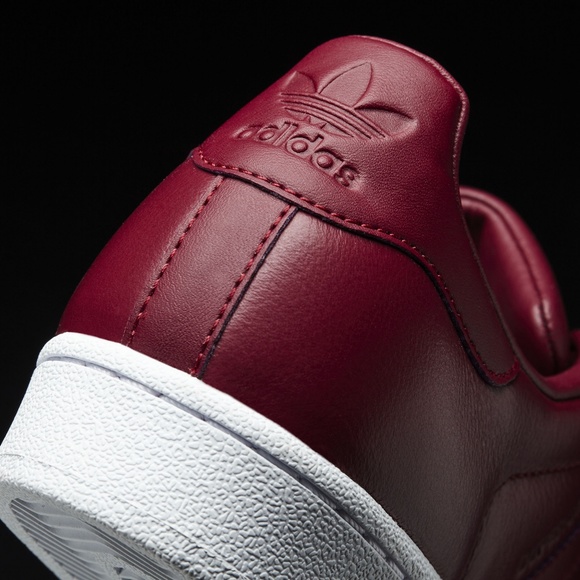 adidas Superstar 80s Shoes Burgundy - Picture 7 of 8